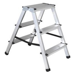 Drabina domowa dwustronna aluminiowa 150 kg Stalco