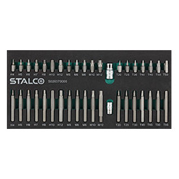 Zestaw bitów Hex, Torx, Spline z adapterami EVA Stalco