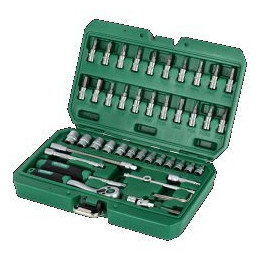 Zestaw kluczy nasadowych 1/4" 48 el. Stalco