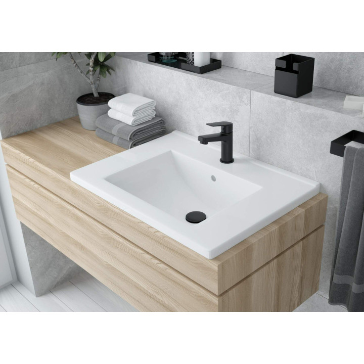 Bateria umywalkowa stała nero jasmin BGJ N20M – Deante