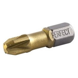 Końcówka bit 1/4″ Pozidriv z powłoką tytanową Stalco