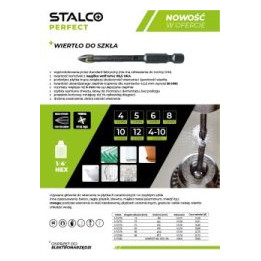 Wiertło do szkła i ceramiki HEX Stalco Perfect S-72178