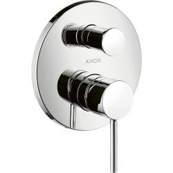 Axor Starck Jednouchwytowa bateria wannowa z uchwytem Pin, podtynkowa, Czarny Chrom Szczotkowany