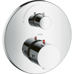 Axor Starck Bateria termostatyczna z zaworem odcinającym do 1 odbiornika, podtynkowa, Chrom