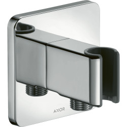 AX ShowerSolutions Przyłącze węża prysznicowego z uchwytem, softsquare, Chrom