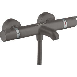 HG Ecostat Comfort Bateria wannowa, termostatyczna, natynkowa, Czarny Chrom Szczotkowany
