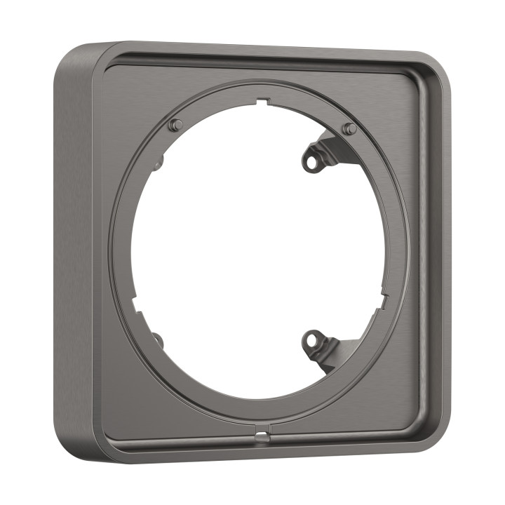 AX ShowerSelect ID Element przedłużający 22 mm, softsquare, Czarny Chrom Szczotkowany