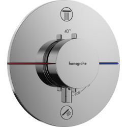 Hansgrohe ShowerSelect Comfort S Bateria termostatyczna do 2 odbiorników zgodna z normą EN 1717, podtynkowa, Chrom