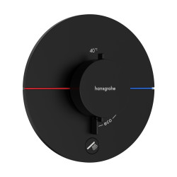 Hansgrohe ShowerSelect Comfort S Bateria termostatyczna do 1 odbiornika z dodatkowym wyjściem, podtynkowa, Czarny Matowy