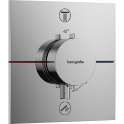 Hansgrohe ShowerSelect Comfort E Bateria termostatyczna do 2 odbiorników, podtynkowa, Chrom