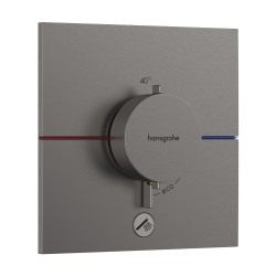Hansgrohe ShowerSelect Comfort E Bateria termostatyczna do 1 odb. z dodatkowym wyjściem, podtynkowa, Czarny Chrom Szczotkowany