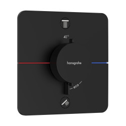 Hansgrohe ShowerSelect Comfort Q Bateria termostatyczna do 2 odbiorników zgodna z normą EN 1717, podtynkowa, Czarny Matowy