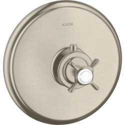 Axor Montreux Bateria termostatyczna z uchwytem krzyżowym, podtynkowa, Nikiel Szczotkowany