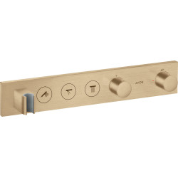 AX ShowerSolutions Moduł termostatyczny Select 530/90 do 3 odbiorników, podtynkowy, Brąz Szczotkowany