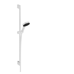 Hansgrohe Pulsify Select S Zestaw prysznicowy 105 3jet Relaxation EcoSmart z drążkiem 90 cm, Biały Matowy
