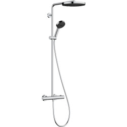Hansgrohe Pulsify S Puro Komplet prysznicowy 260 1jet EcoSmart z Ecostat Fine i główką prysznicową 3jet, Chrom