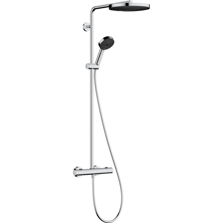 HG Pulsify S Puro Komplet prysznicowy 260 1jet EcoSmart z Ecostat Fine i główką prysznicową 3jet, Chrom