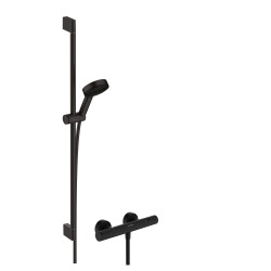 HG Pulsify Select S System prysznicowy 105 3jet Relaxation EcoSmart z drążkiem 90 cm i termostatyczną baterią Ecostat Element, n