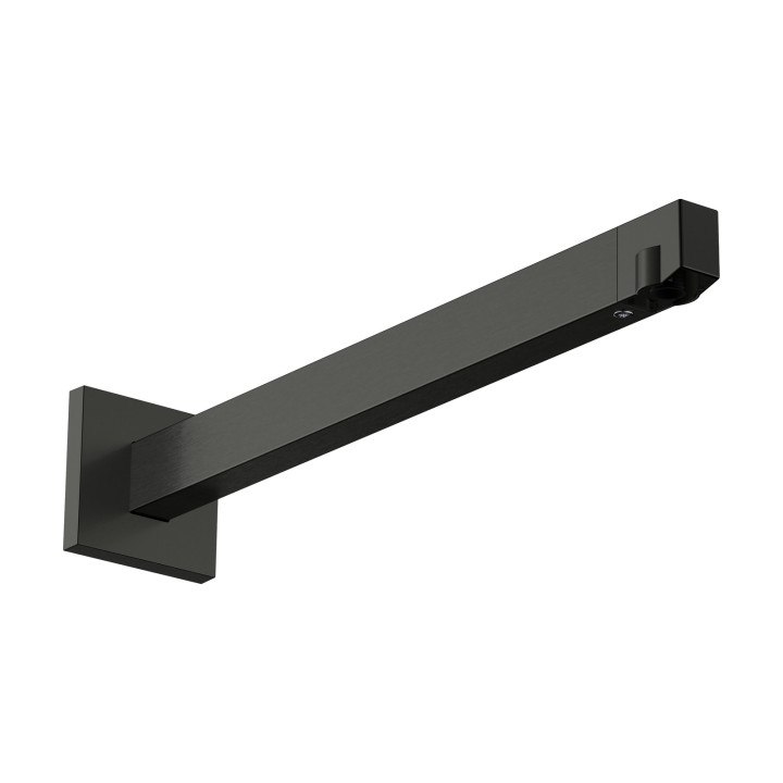 Hansgrohe Ramię prysznicowe E 39 cm, Czarny Chrom Szczotkowany
