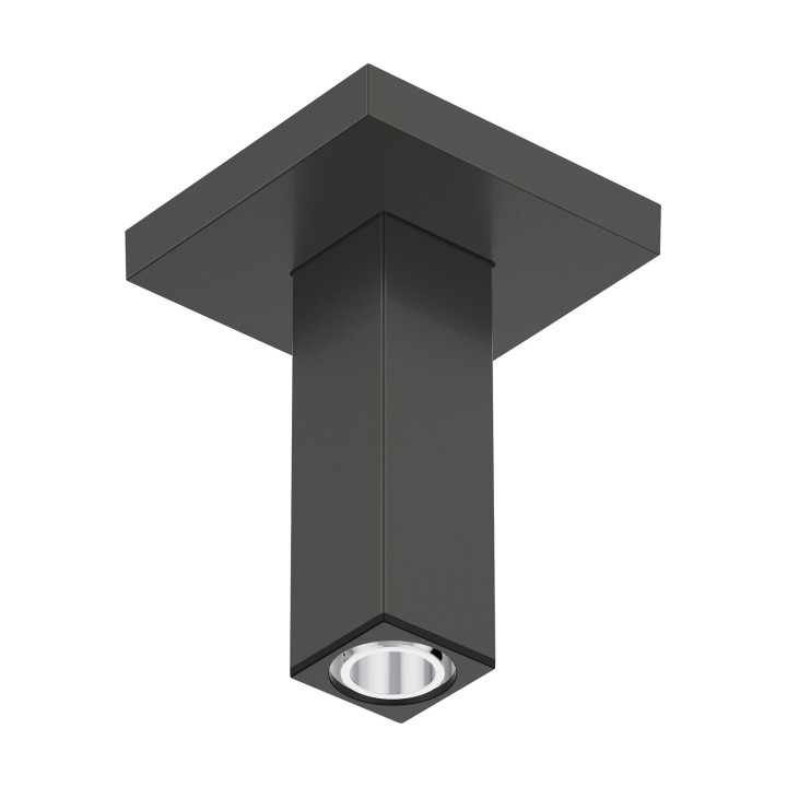 Hansgrohe Przyłącze sufitowe E 10 cm, Czarny Chrom Szczotkowany