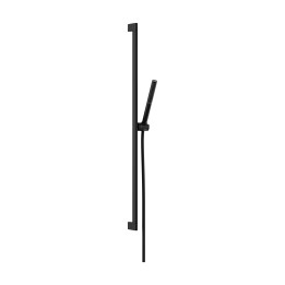 HG Pulsify S Zestaw prysznicowy 100 1jet EcoSmart+ z drążkiem 90 cm, Czarny Matowy
