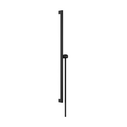 Hansgrohe Unica Drążek prysznicowy E Puro 90 cm z suwakiem EasySlide i wężem prysznicowym Isiflex 160cm, Czarny Matowy