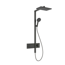 HG Raindance Alive Q Komplet prysznicowy 210/340 1jet z termostatem ShowerSelect Comfort, Czarny Chrom Szczotkowany