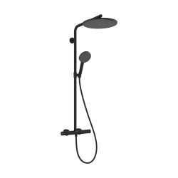 Hansgrohe Raindance Alive S Puro Komplet prysznicowy 300 1jet z termostatem Ecostat Element, Czarny Matowy