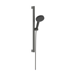 HG Raindance Alive Select S Zestaw prysznicowy 125 3jet EcoSmart z drążkiem Unica E Puro 65 cm EasySlide, Czarny Chrom Szczotkow