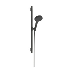Hansgrohe Raindance Alive Select S Zestaw prysznicowy 125 3jet EcoSmart z drążkiem Unica S Puro 65 cm, Czarny Chrom Szczotkowany