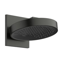 Hansgrohe Rainfinity Głowica prysznicowa 250 1jet z przyłączem ściennym, Czarny Chrom Szczotkowany
