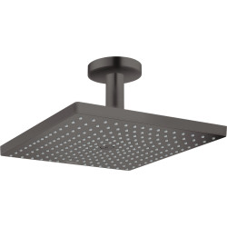 Hansgrohe Raindance E Głowica prysznicowa 300 1jet z przyłączem sufitowym, Czarny Chrom Szczotkowany
