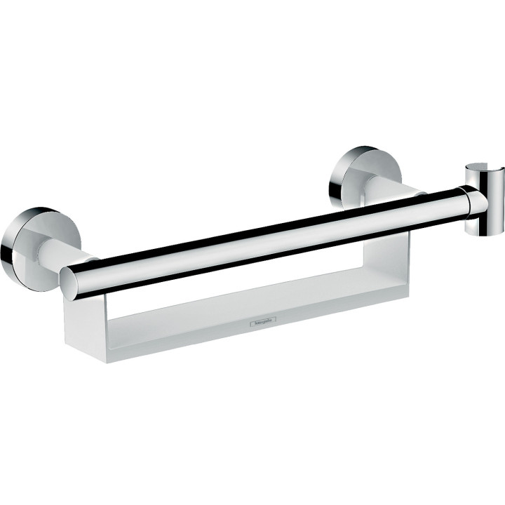 Hansgrohe Unica Uchwyt Comfort z półką i uchwytem prysznicowym