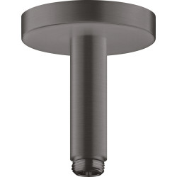AX ShowerSolutions Przyłącze sufitowe 100 mm, Czarny Chrom Szczotkowany
