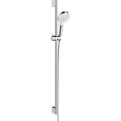 Hansgrohe Crometta Zestaw prysznicowy 100 Vario EcoSmart z drążkiem 90 cm, Biały/Chrom