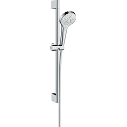 HG Croma Select S Zestaw prysznicowy 110 Vario EcoSmart z drążkiem 65 cm, Biały/Chrom