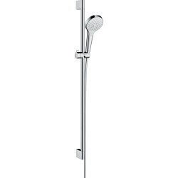 Hansgrohe Croma Select S Zestaw prysznicowy 110 Vario EcoSmart z drążkiem 90 cm, Biały/Chrom