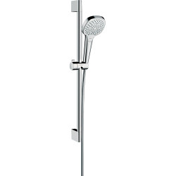 HG Croma Select E Zestaw prysznicowy 110 Multi EcoSmart z drążkiem 65 cm, Biały/Chrom