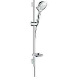 Hansgrohe Raindance Select E Zestaw prysznicowy 120 3jet z drążkiem 65 cm i mydelniczką, Chrom