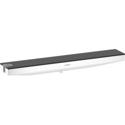 Hansgrohe Rainfinity Przyłącze węża Porter 500 z półką i uchwytem z lewej strony, Biały Matowy