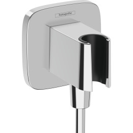 Hansgrohe FixFit Q Przyłącze węża z uchwytem, Chrom