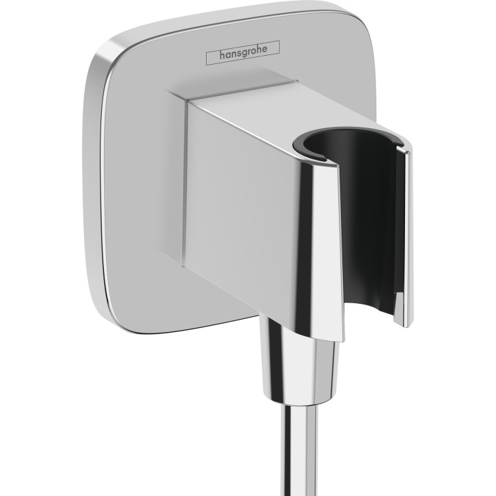 Hansgrohe FixFit Q Przyłącze węża z uchwytem, Chrom
