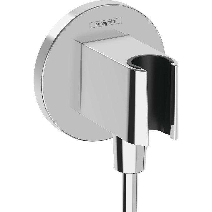 Hansgrohe FixFit S Przyłącze węża z uchwytem, Chrom