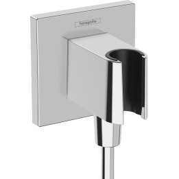 Hansgrohe FixFit E Przyłącze węża z uchwytem, Chrom