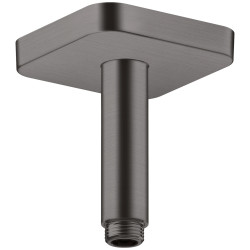 AX ShowerSolutions Przyłącze sufitowe 100 mm, softsquare, Czarny Chrom Szczotkowany