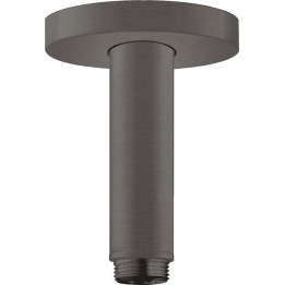 Hansgrohe Przyłącze sufitowe S 10 cm, Czarny Chrom Szczotkowany