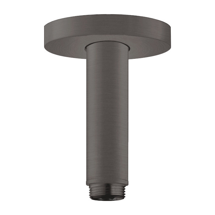 Hansgrohe Przyłącze sufitowe S 10 cm, Czarny Chrom Szczotkowany