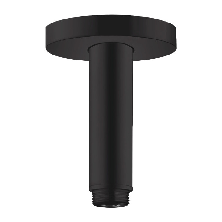 Hansgrohe Przyłącze sufitowe S 10 cm, Czarny Matowy