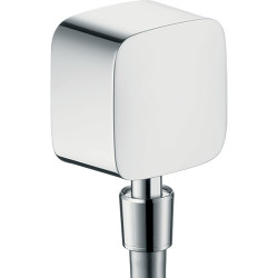 Hansgrohe FixFit Przyłącze węża z zaworem zwrotnym i przegubem kulowym, Chrom