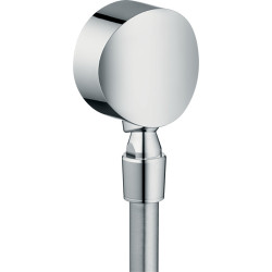 Hansgrohe FixFit Przyłącze węża S z zaworem zwrotnym i przegubem kulowym, Chrom
